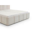 POLSTERBETT 180/200 cm  in Beige  - Beige/Schwarz, Design, Holz/Textil (180/200cm) - Xora