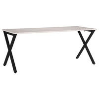 SCHREIBTISCH 180/80/75 cm  in Schwarz, Kaschmir  - Kaschmir/Schwarz, MODERN, Holzwerkstoff/Metall (180/80/75cm) - Novel