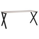 SCHREIBTISCH 180/80/75 cm  in Schwarz, Kaschmir  - Kaschmir/Schwarz, MODERN, Holzwerkstoff/Metall (180/80/75cm) - Novel