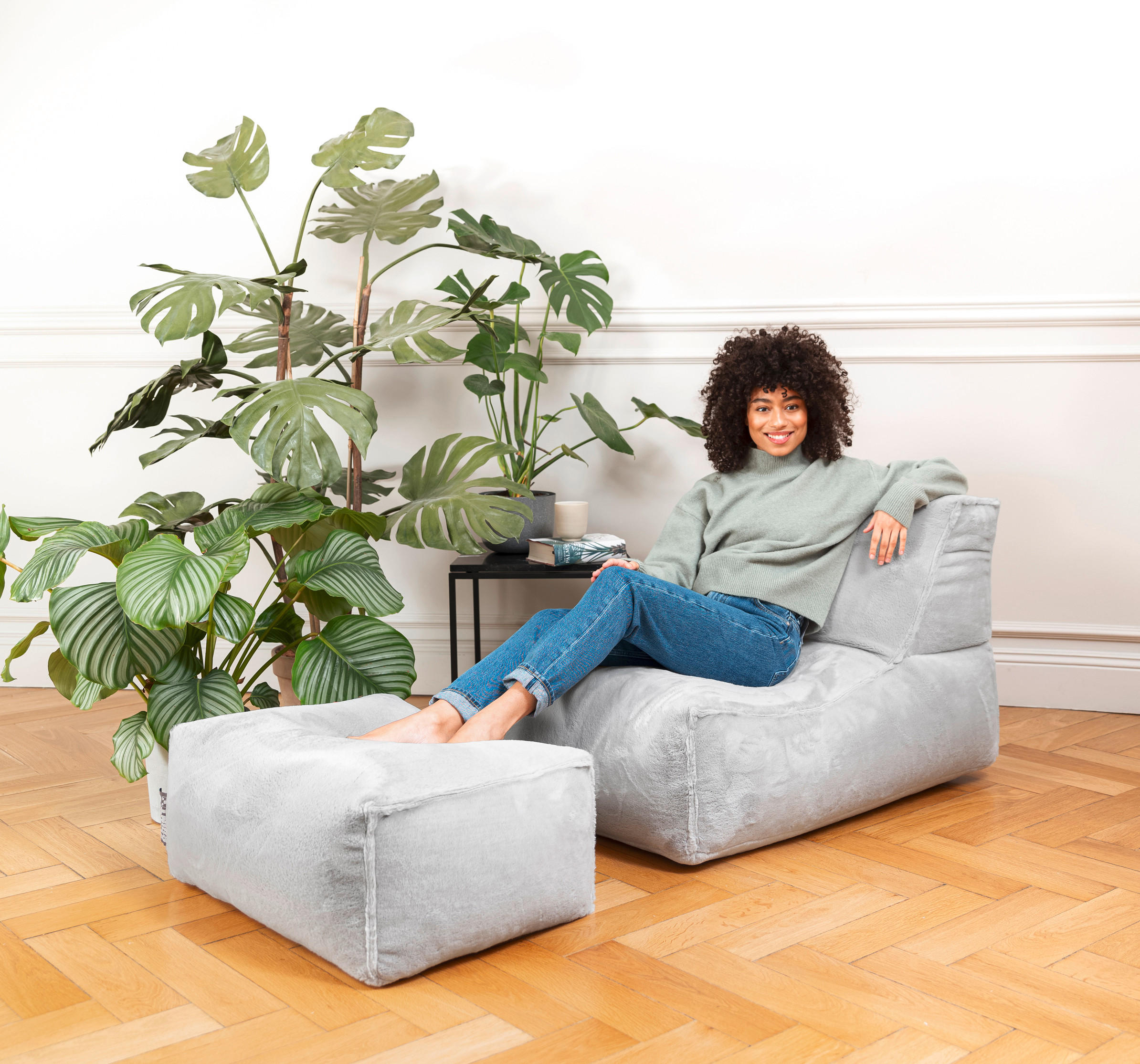 SITZSACK 280 l  - Petrol, MODERN, Textil (65/65/100cm)