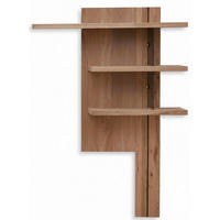 NÁSTĚNNÝ PANEL, černá, divoký dub - divoký dub/černá, Natur, dřevo/kompozitní dřevo (122/174/24cm) - Linea Natura