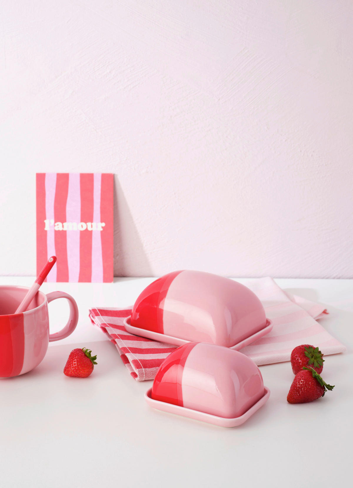 DESSERTTELLER Rot joy  - Rot, KONVENTIONELL, Keramik (22/2,6cm) - ASA