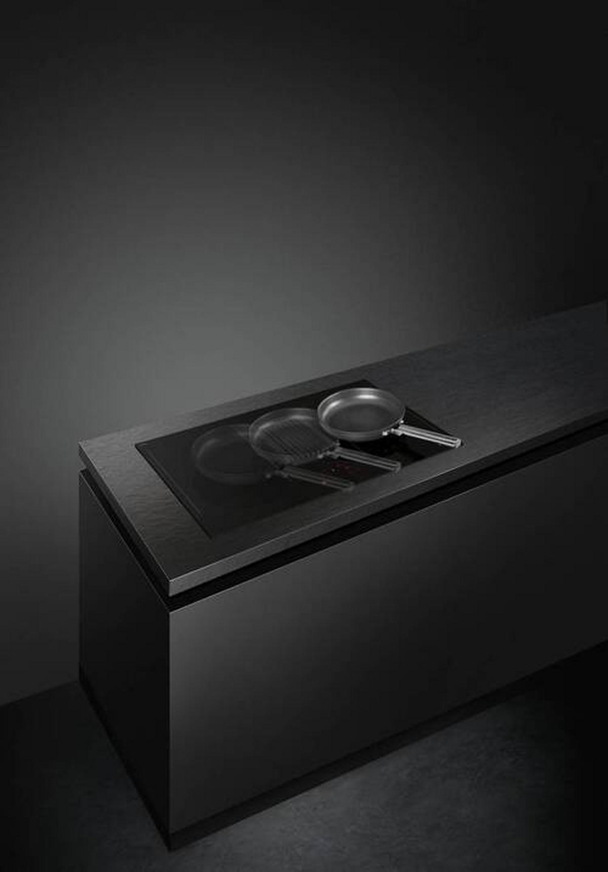 KOCHFELD-DUNSTABZUG-KOMBI HOBD482D  - Schwarz, MODERN, Glas/Metall (83/23/52cm) - SMEG