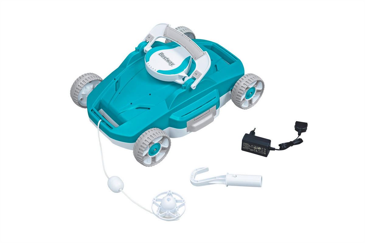 POOLROBOTER 58765 AQUATRONIX  - Grau/Grün, Basics, Kunststoff/Metall (44,5/32/16cm) - Bestway