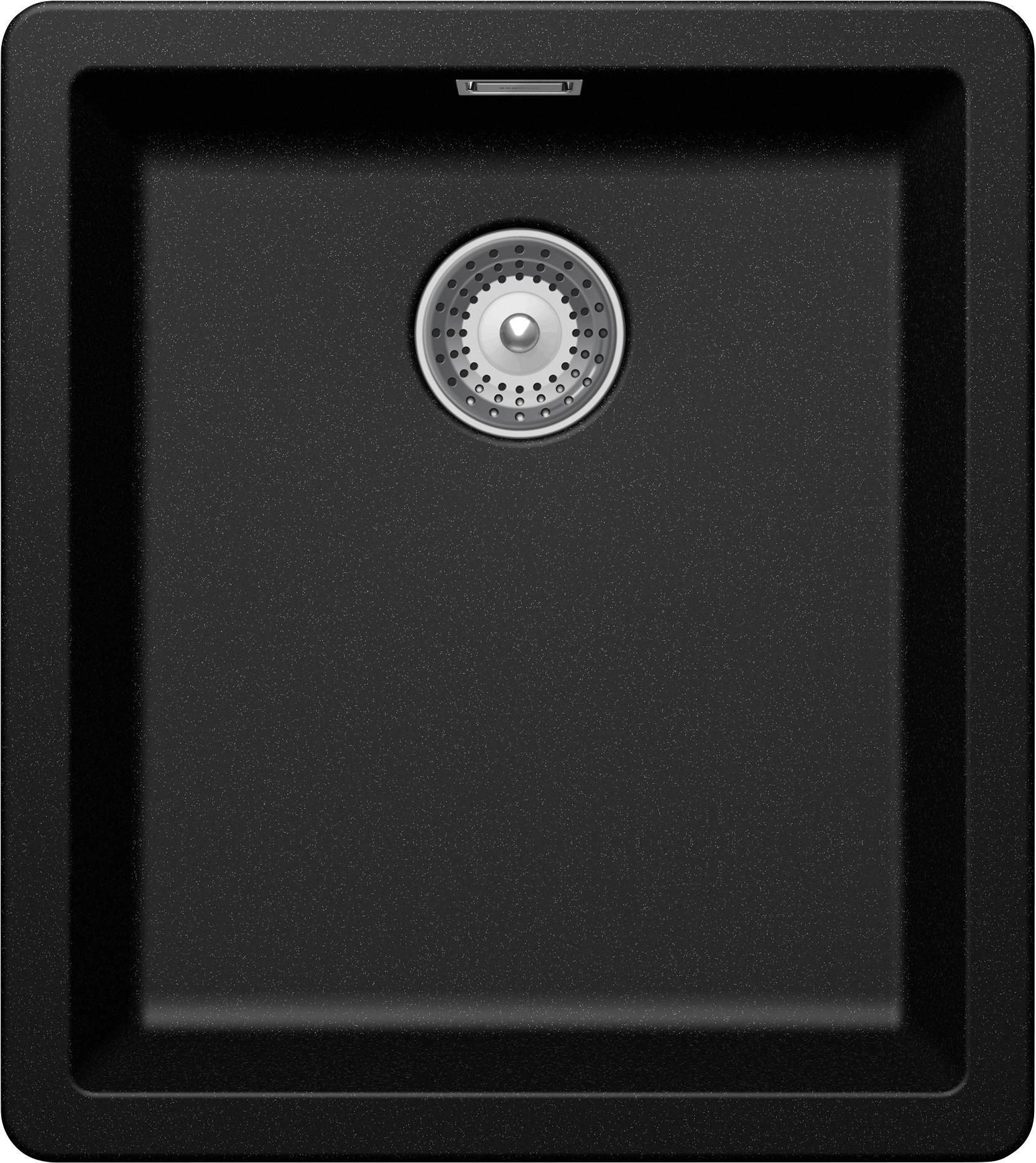 SPÜLE GREN100SAMAG  - Schwarz, Basics, Stein (40,6/45,6cm) - Schock