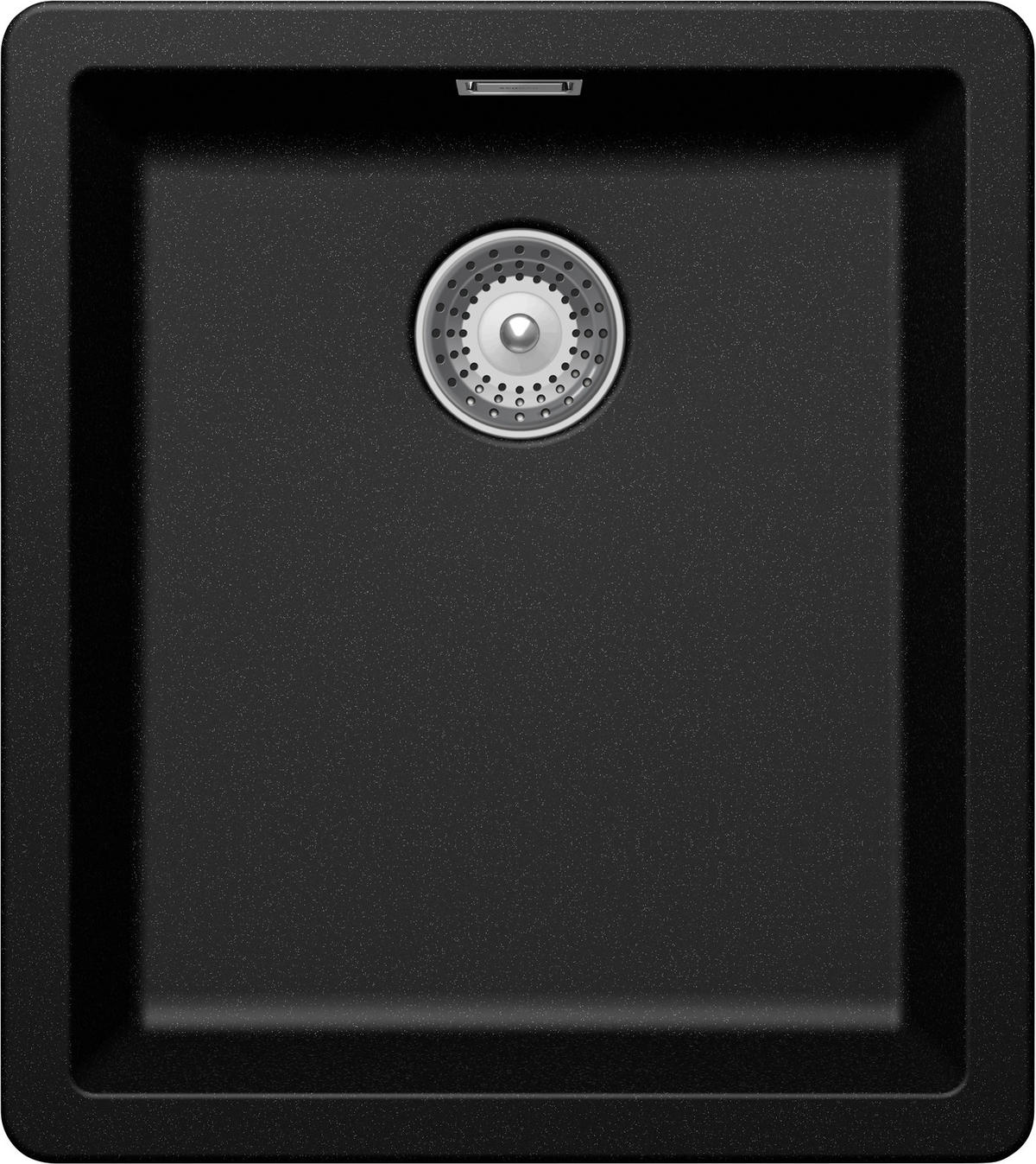 SPÜLE GREN100SAMAG  - Schwarz, Basics, Stein (40,6/45,6cm) - Schock