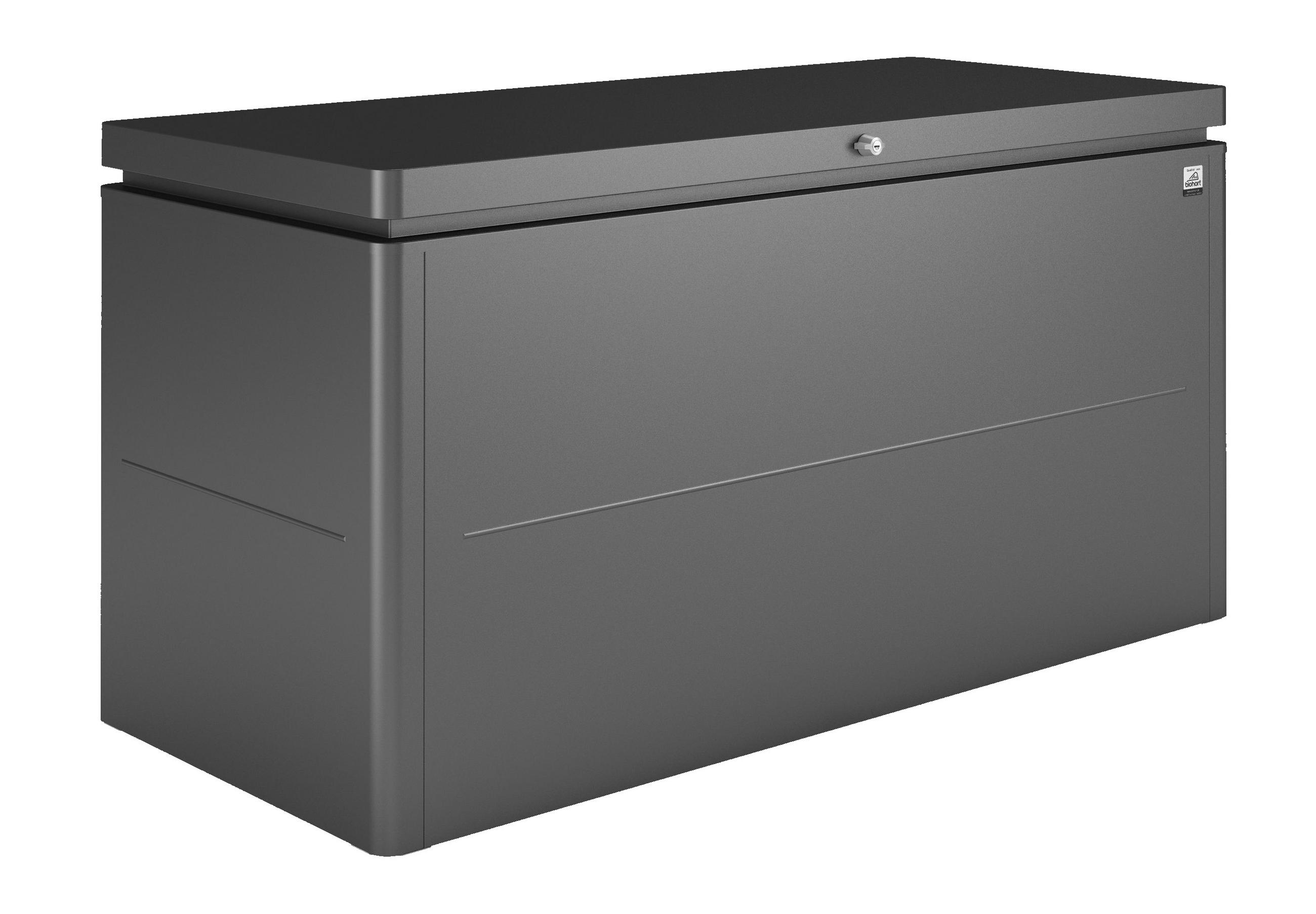 KISSENBOX 160/83,5/70 cm  - Dunkelgrau, Design, Metall (160/83,5/70cm) - Biohort