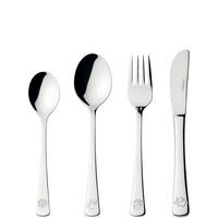KINDERBESTECK - Edelstahlfarben, KONVENTIONELL, Metall (15,60/19,80/3,00cm) - Leonardo