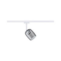 SCHIENENSYSTEM-STRAHLER Blossom 19,2/11/7,7 cm  - Schwarz, Basics, Glas (19,2/11/7,7cm) - Paulmann