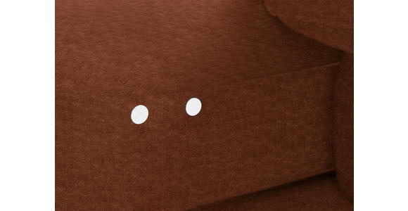 ECKSOFA in Velours Kupferfarben 310/180 cm - Schwarz/Kupferfarben, Design, Textil/Metall (310/180cm) - Dieter Knoll