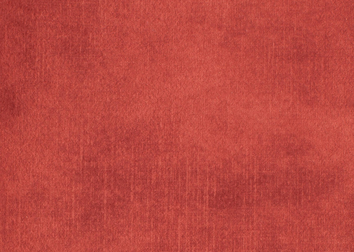 ECKSOFA in Velours Koralle  - Koralle/Schwarz, Design, Textil/Metall (180/310cm) - Dieter Knoll