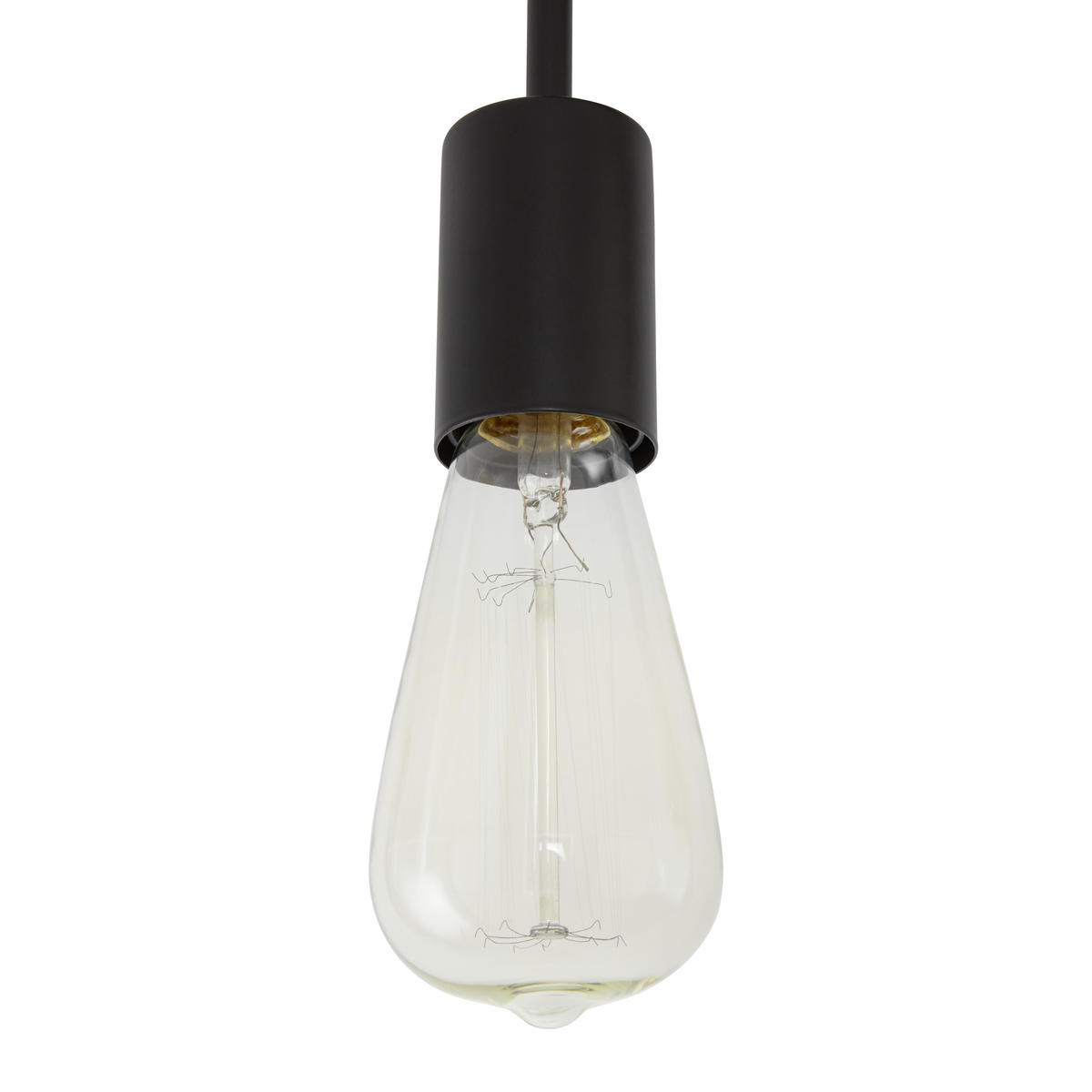 DECKENLEUCHTE    45/15/34 cm  - Schwarz, Basics, Metall (45/15/34cm) - Globo