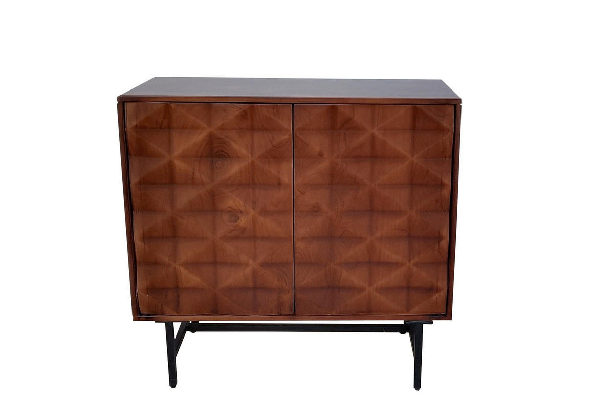 KOMMODE  in 85/80/40 cm  - Schwarz/Braun, KONVENTIONELL, Holz/Kunststoff (85/80/40cm) - Livetastic