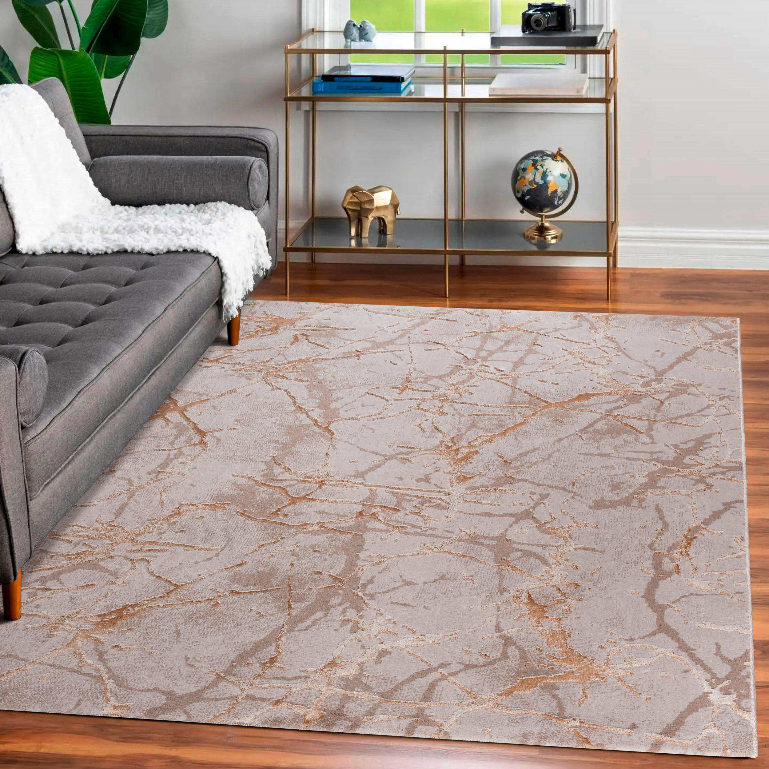 VÄVD MATTA 80/150 cm LEXA  - cremefärgad, Basics, textil (80/150cm)