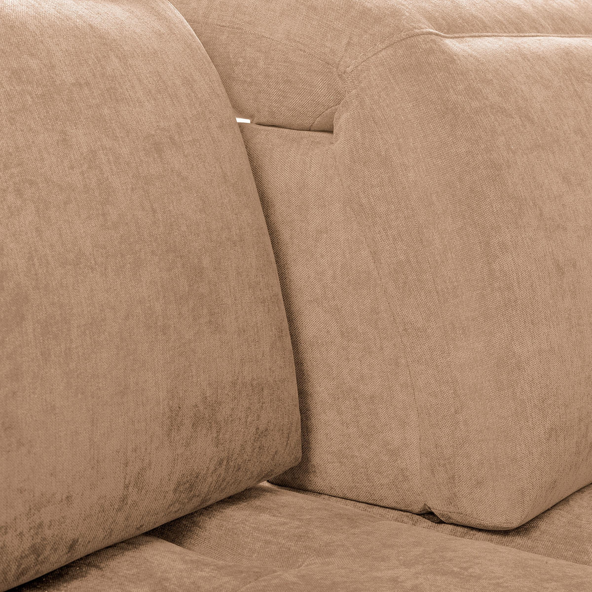 ECKSOFA 195/268 cm PRADO in Webstoff Rotbraun Bettkasten, Kopfteilverstellung, Sitztiefenverstellung  195/268 cm  - Rotbraun/Schwarz, Design, Textil/Metall (195/268cm) - Livetastic