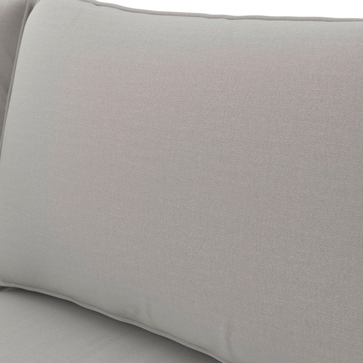 LOUNGEGARNITUR   Edelstahl  - Edelstahlfarben/Hellgrau, MODERN, Textil/Metall - Ambia Garden