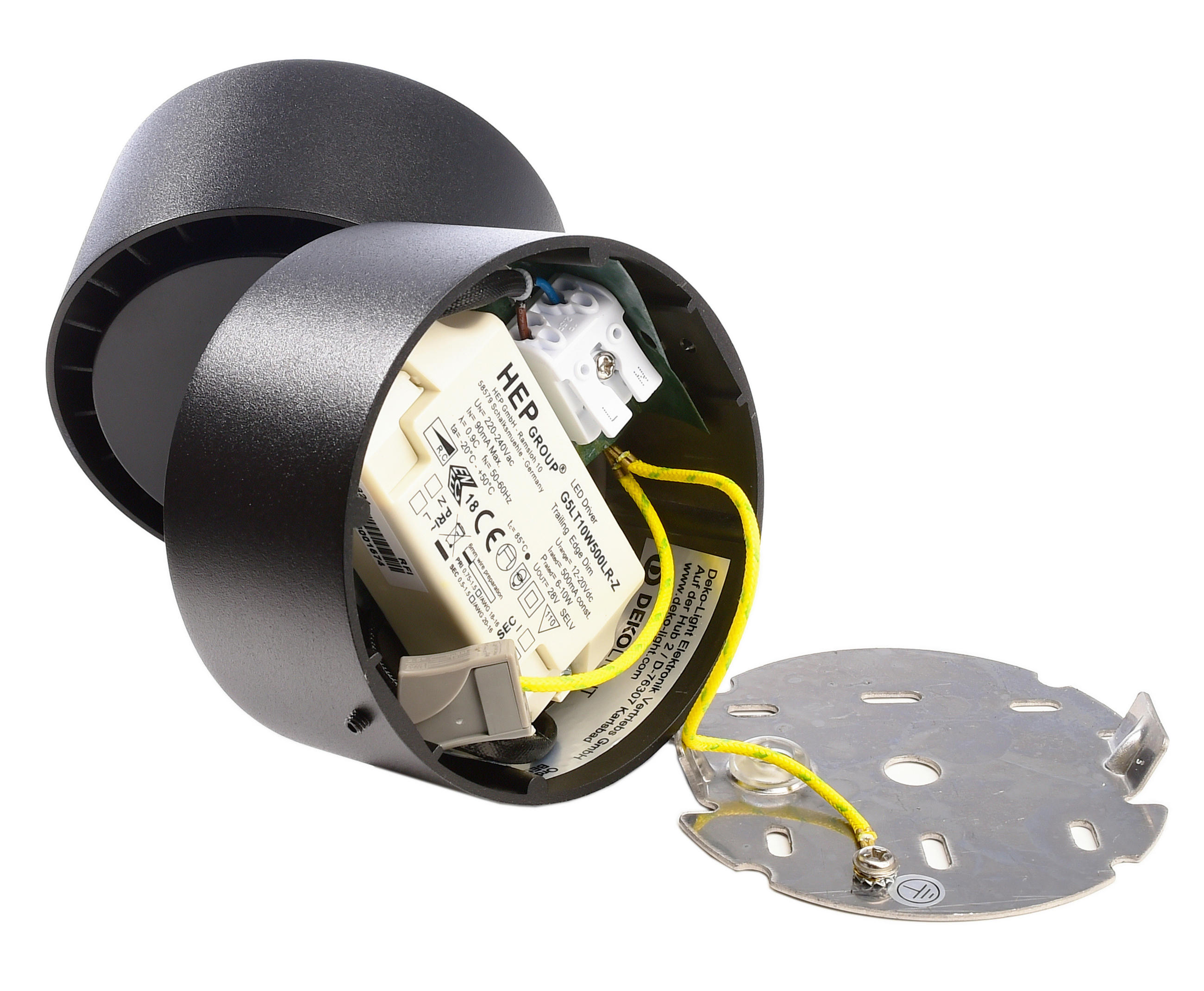 LED-DECKENSTRAHLER UNI 10/10/10 cm   - Schwarz, KONVENTIONELL, Metall (10/10/10cm)