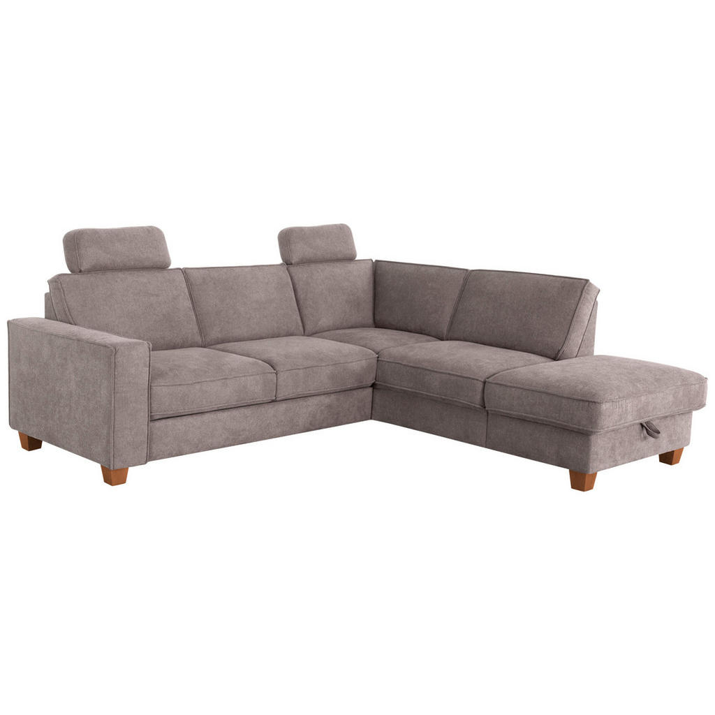 Thumbnail - Sit & More Ecksofa, Taupe, Textil, Buche, 5,5-Sitzer, Ottomane rechts, L-Form, 236x213 cm, Goldenes M, Oeko-Tex® Standar...
