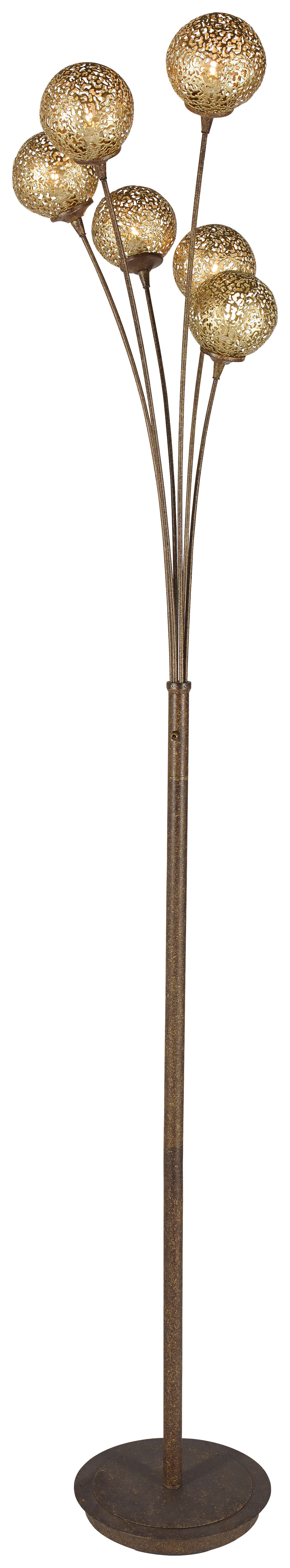 STEHLEUCHTE 34/34/184 cm    - Rostfarben, LIFESTYLE, Metall (34/34/184cm) - Paul Neuhaus