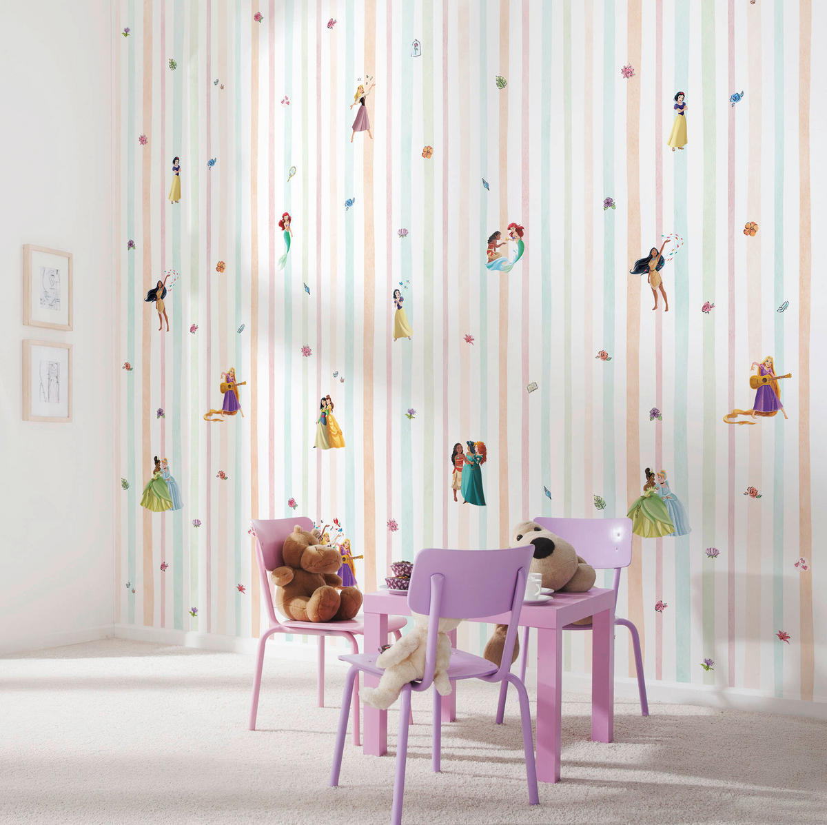 FOTOTAPETE PRINCESS CHARMIX  - Weiß, Design, Textil (212/250cm) - Disney