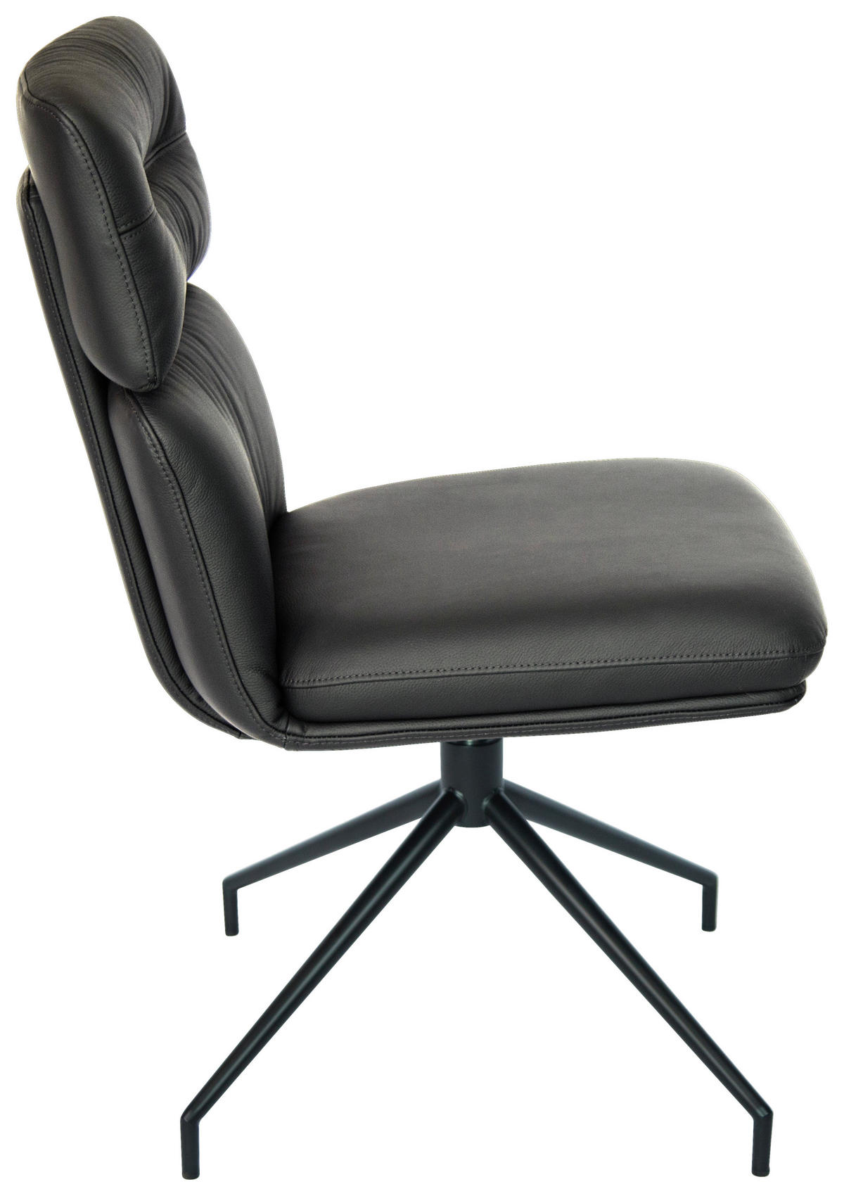 STOLIČKA, čierna - čierna, Design, kov/koža (50/92/64,5cm) - Dieter Knoll