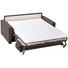 SCHLAFSOFA Braun - Chromfarben/Braun, KONVENTIONELL, Textil/Metall (168/88/99cm) - Carryhome