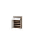 SCHUHSCHRANK 77/107/38 cm - Chromfarben/Weiß, LIFESTYLE, Holzwerkstoff/Metall (77/107/38cm) - Hom`in SCHUHSCHRANK 77/107/38 cm - Chromfarben/Weiß, LIFESTYLE, Holzwerkstoff/Metall (77/107/38cm) - Hom`in