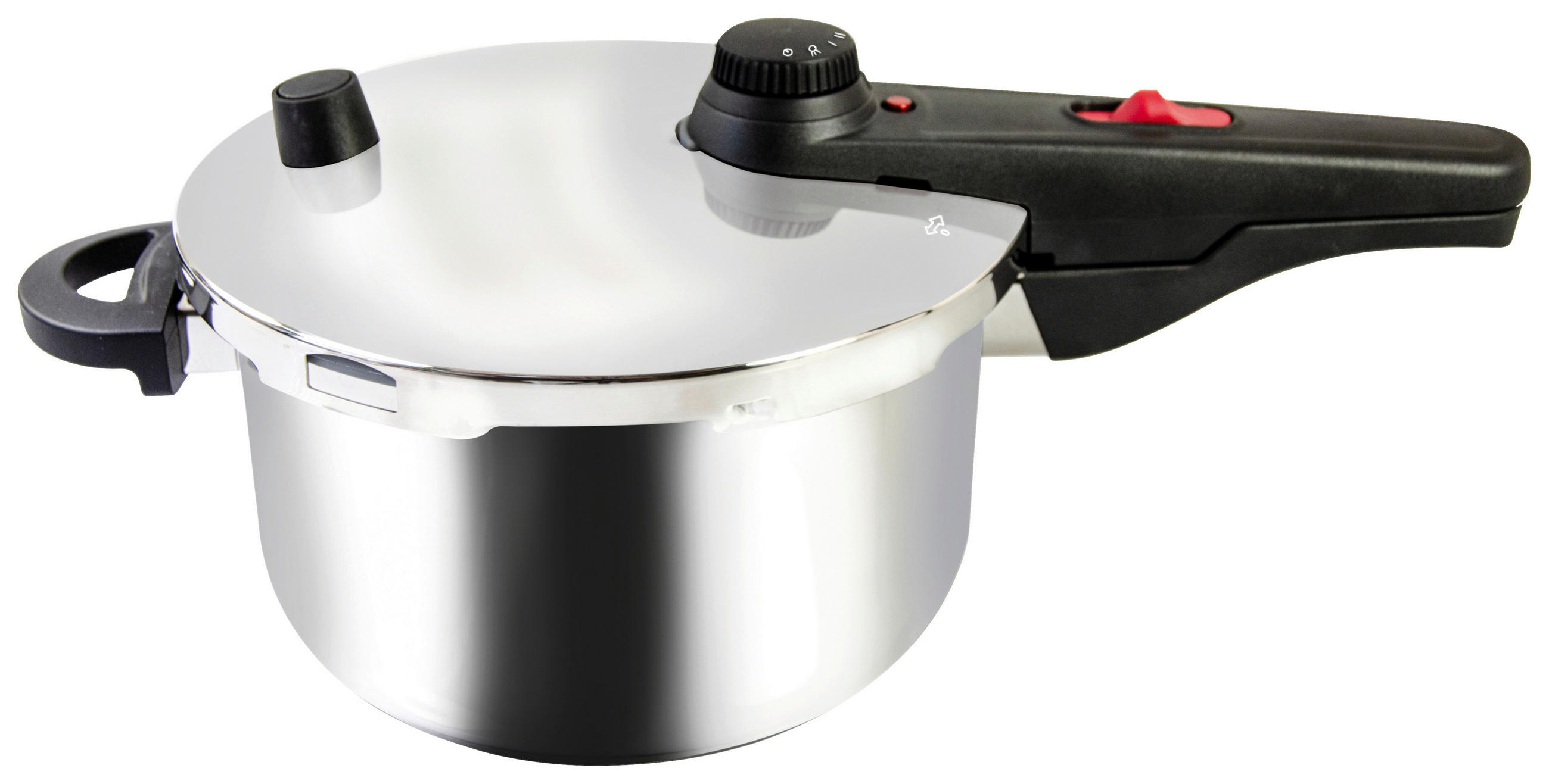 Kelomat Schnellkochtopf 4,5 L Edelstahl Induktion + Kochbuch