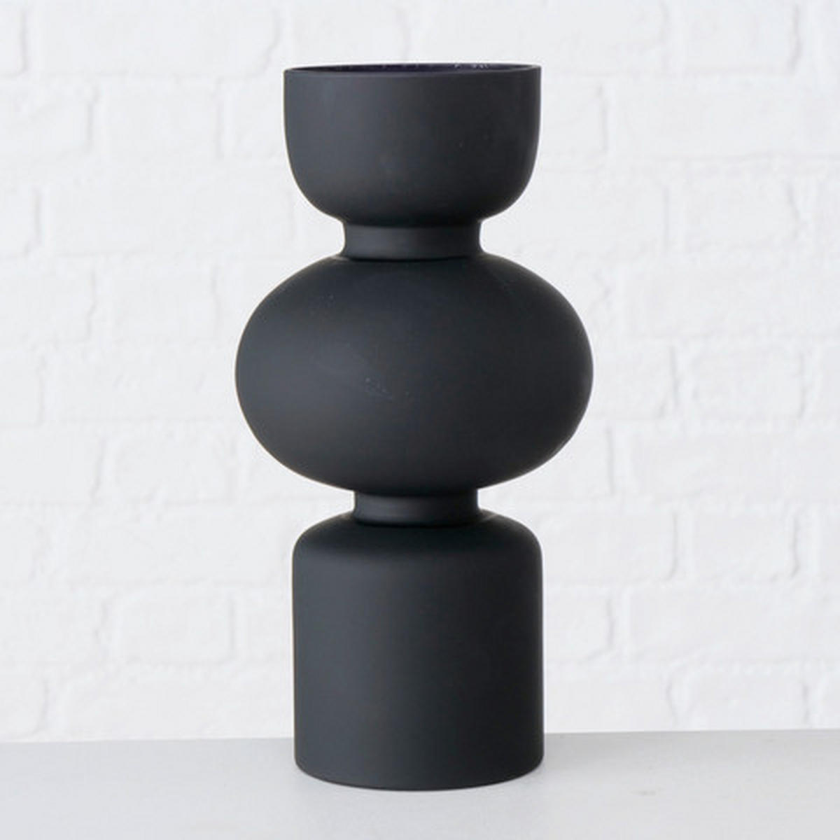 DEKOVASE  - Schwarz, Basics, Glas (14/29cm) - Ambia Home