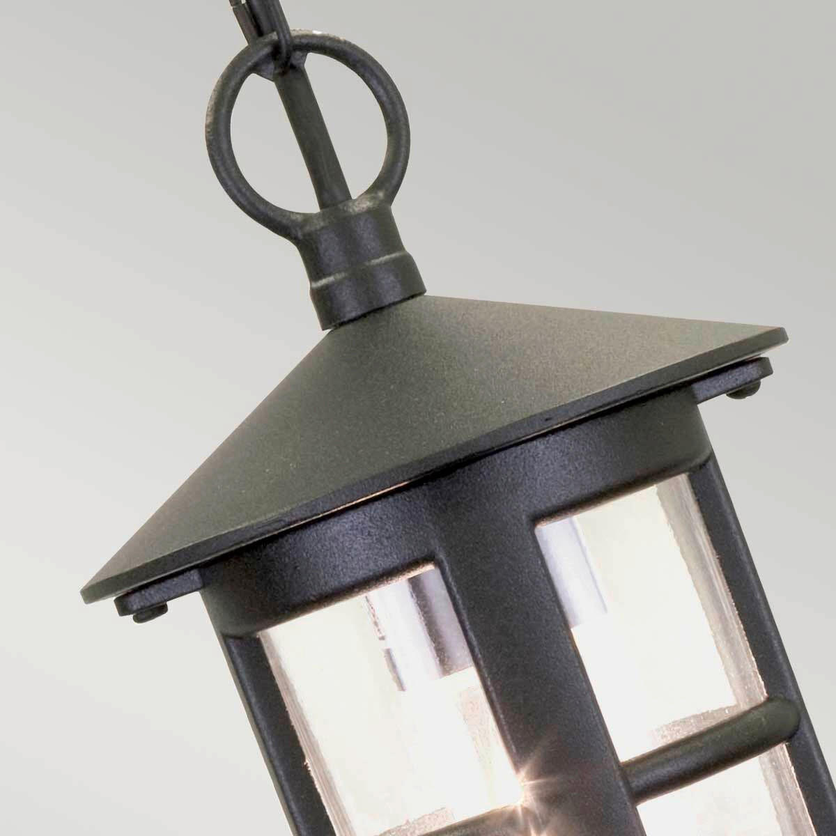 AUSSENHÄNGELEUCHTE Hereford 15/26 cm  - Schwarz, Konventionell, Glas/Metall (15/26cm) - Elstead Lighting