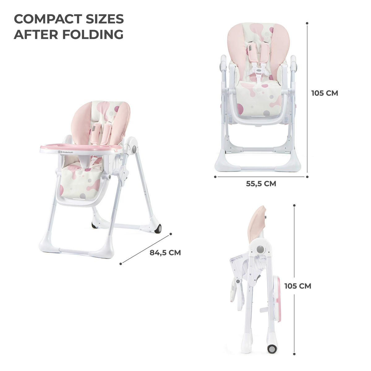 HOCHSTUHL Yummy Multicolor, Rosa Pink  - Multicolor/Rosa, Basics (55.5/105/84.5cm) - kinderkraft