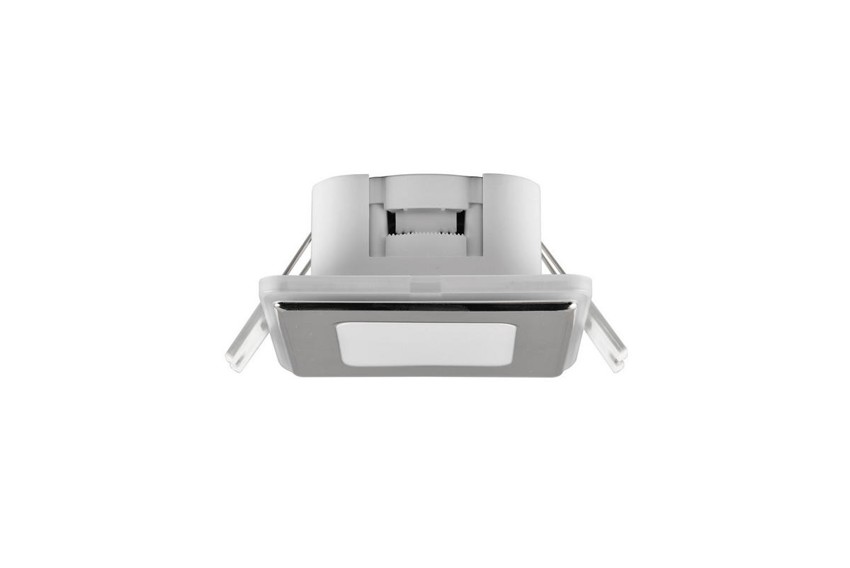 LED-EINBAUSPOT NIMBUS 8,5/8,5/3,9 cm   - Chromfarben, Design, Kunststoff (8,5/8,5/3,9cm) - Trio Leuchten