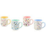 KAFFEEBECHER  480 ml   - Pastellblau/Hellrosa, LIFESTYLE, Keramik - Novel