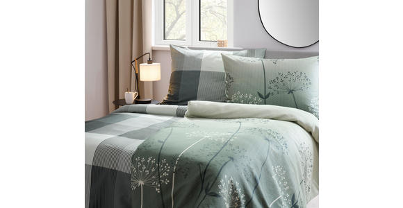 BETTWÄSCHE Mavie Satin 160/210 cm  - Grün, KONVENTIONELL, Textil (160/210cm) - Esposa