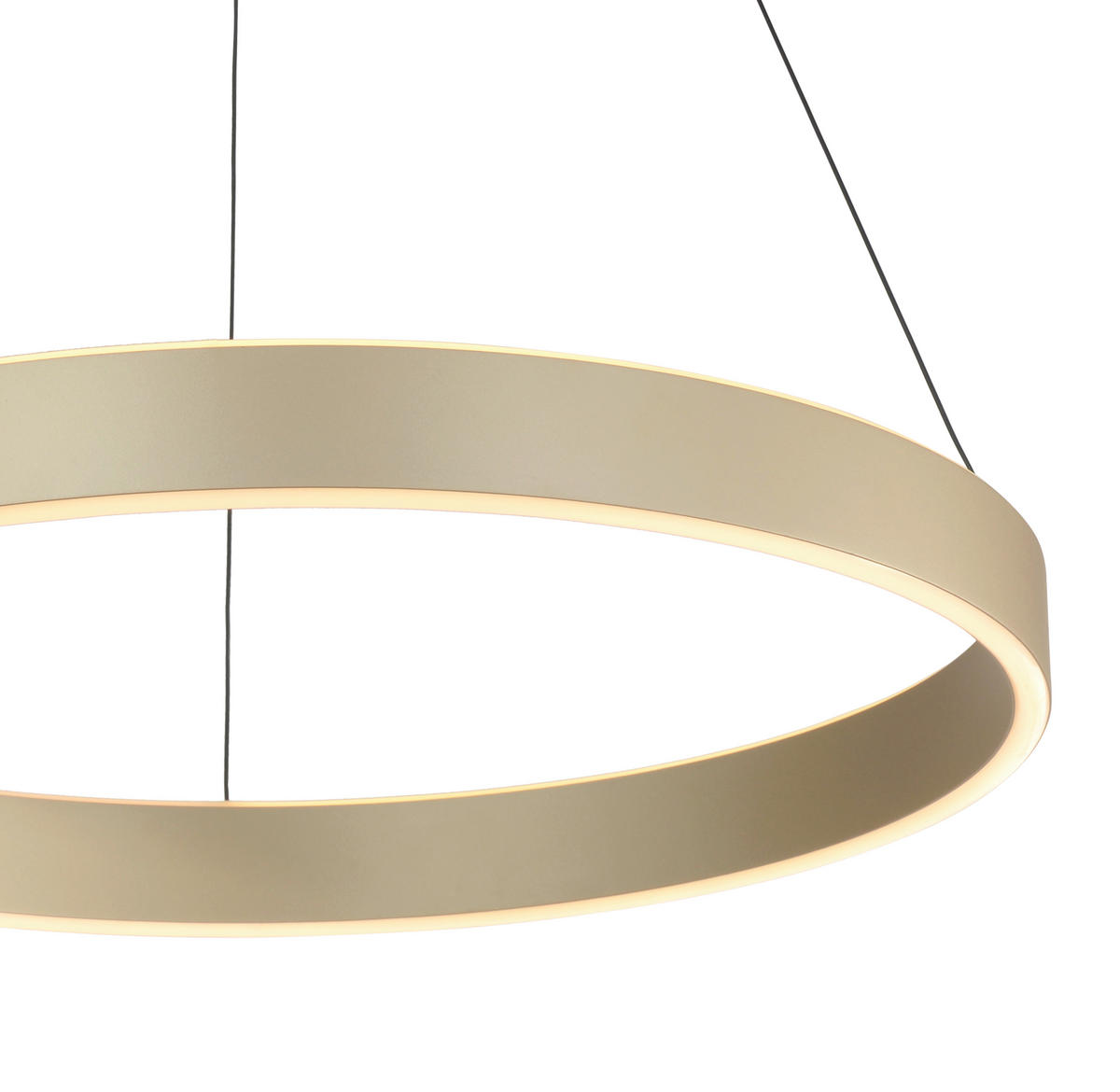 LED-PENDELLEUCHTE 60/150 cm  - Goldfarben, LIFESTYLE, Kunststoff/Metall (60/150cm)