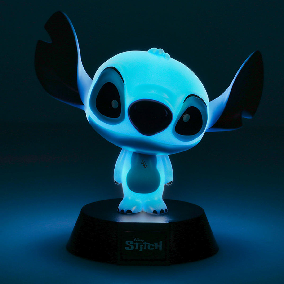 LED-DEKOLEUCHTE Stitch 7.7/10.8/7.7 cm   - Blau/Multicolor, Basics, Kunststoff (7.7/10.8/7.7cm) - Disney