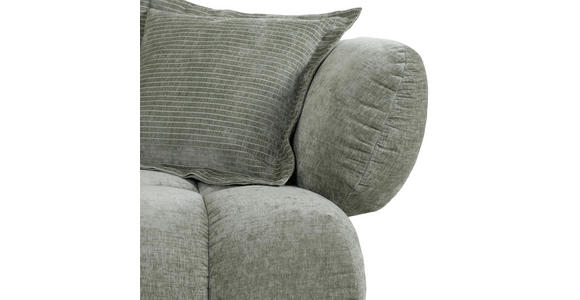 ECKSOFA Olivgrün Flachgewebe  - Schwarz/Olivgrün, KONVENTIONELL, Kunststoff/Textil (156/318cm) - Carryhome