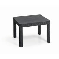 STÔL NA TERASU, plast, 59/59/43 cm - grafitová, Design, plast (59/59/43cm) - Ambia Garden
