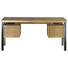SCHREIBTISCH - Chromfarben/Eichefarben, Design, Holz/Holzwerkstoff (188/76/150cm) SCHREIBTISCH - Chromfarben/Eichefarben, Design, Holz/Holzwerkstoff (188/76/150cm)