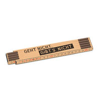 ZOLLSTOCK   Braun  - Braun, Basics, Holz (24,5/3,6/1,8cm)