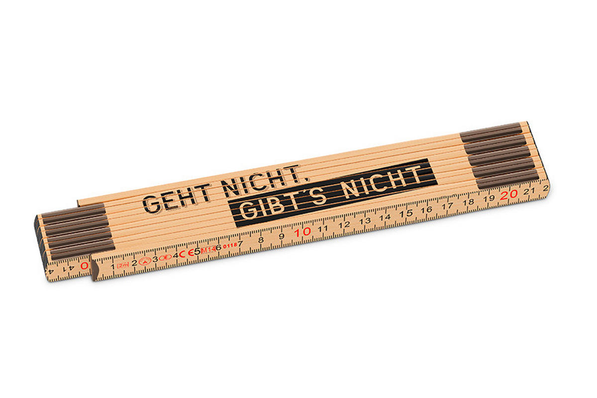 ZOLLSTOCK   Braun  - Braun, Basics, Holz (24,5/3,6/1,8cm)