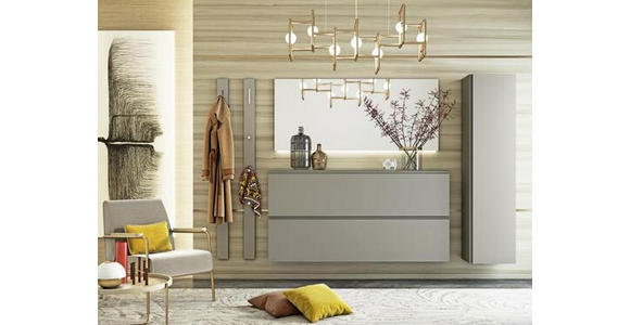 SPIEGEL 150/66/3 cm - Taupe, Design, Glas/Holzwerkstoff (150/66/3cm) - Moderano