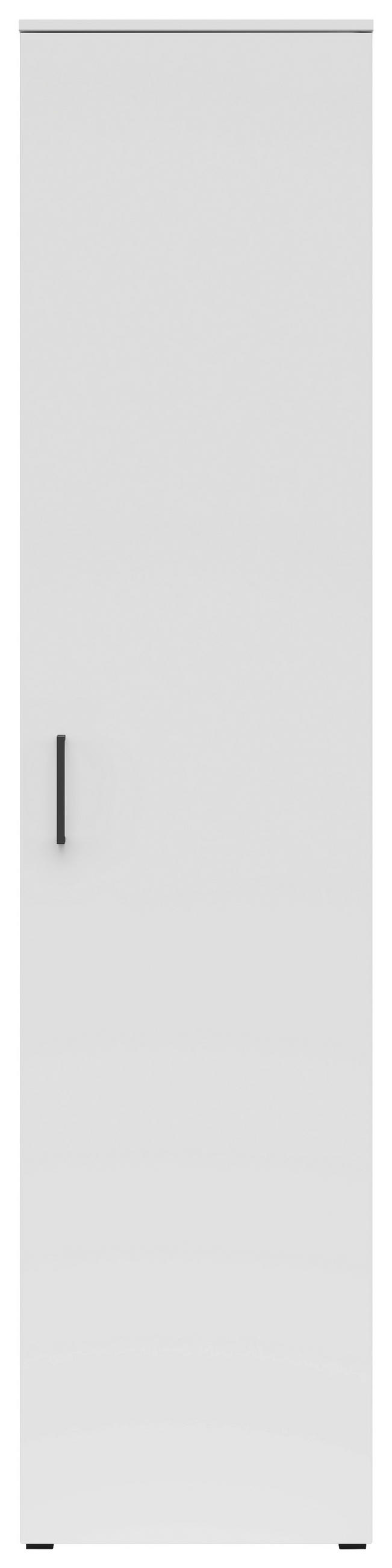 VIŠENAMENSKI ORMAR bela  45/195/40 cm  - bela/crna, Moderno, pločasti materijal/plastika (45/195/40cm) - Carryhome