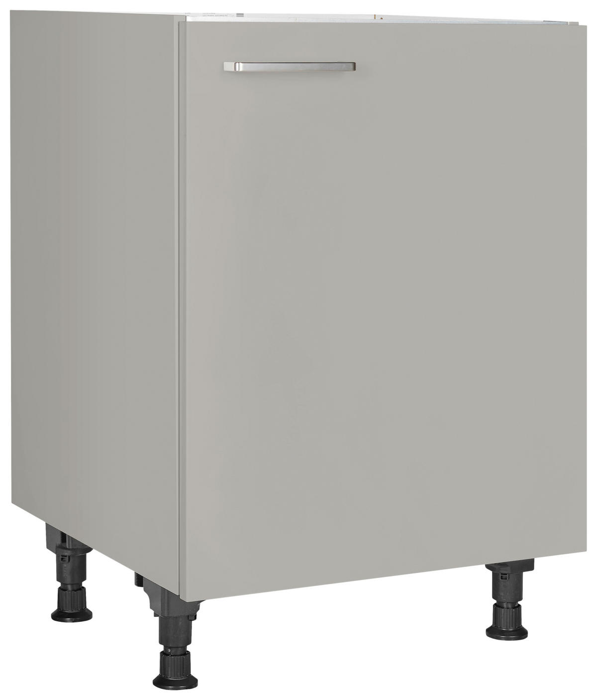 SPÜLENUNTERSCHRANK 60/87/56 cm  in Grau  - Edelstahlfarben/Grau, MODERN, Holzwerkstoff/Metall (60/87/56cm) - Nobilia