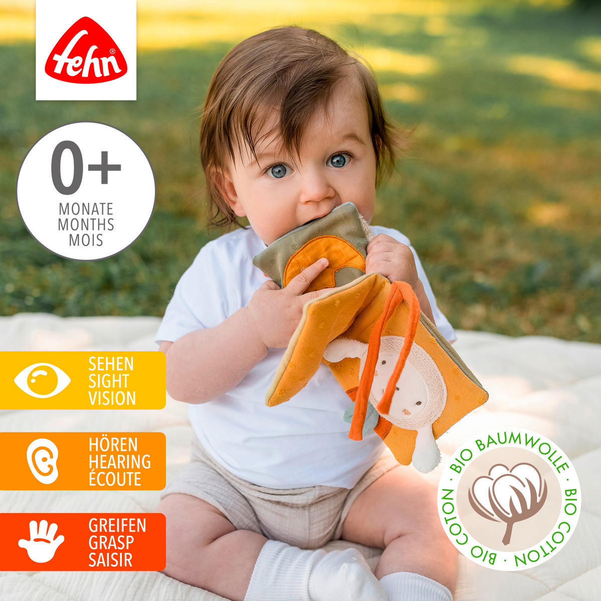 STOFFBUCH - Multicolor, Basics, Textil (12/12/3,6cm) - Fehn