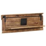WANDBOARD Holz, Metall Mangoholz massiv Naturfarben  - Naturfarben, KONVENTIONELL, Holz/Metall (100/38/25cm) - Landscape