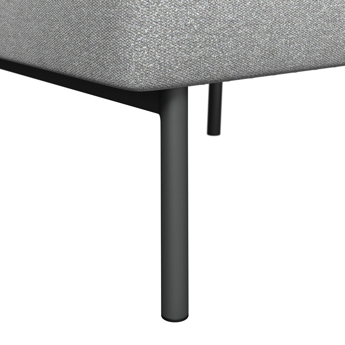 LOUNGEGARNITUR 218/188 cm Aluminium, Stahl  - Anthrazit/Hellgrau, MODERN, Kunststoff/Textil (218/188cm) - Ambia Garden