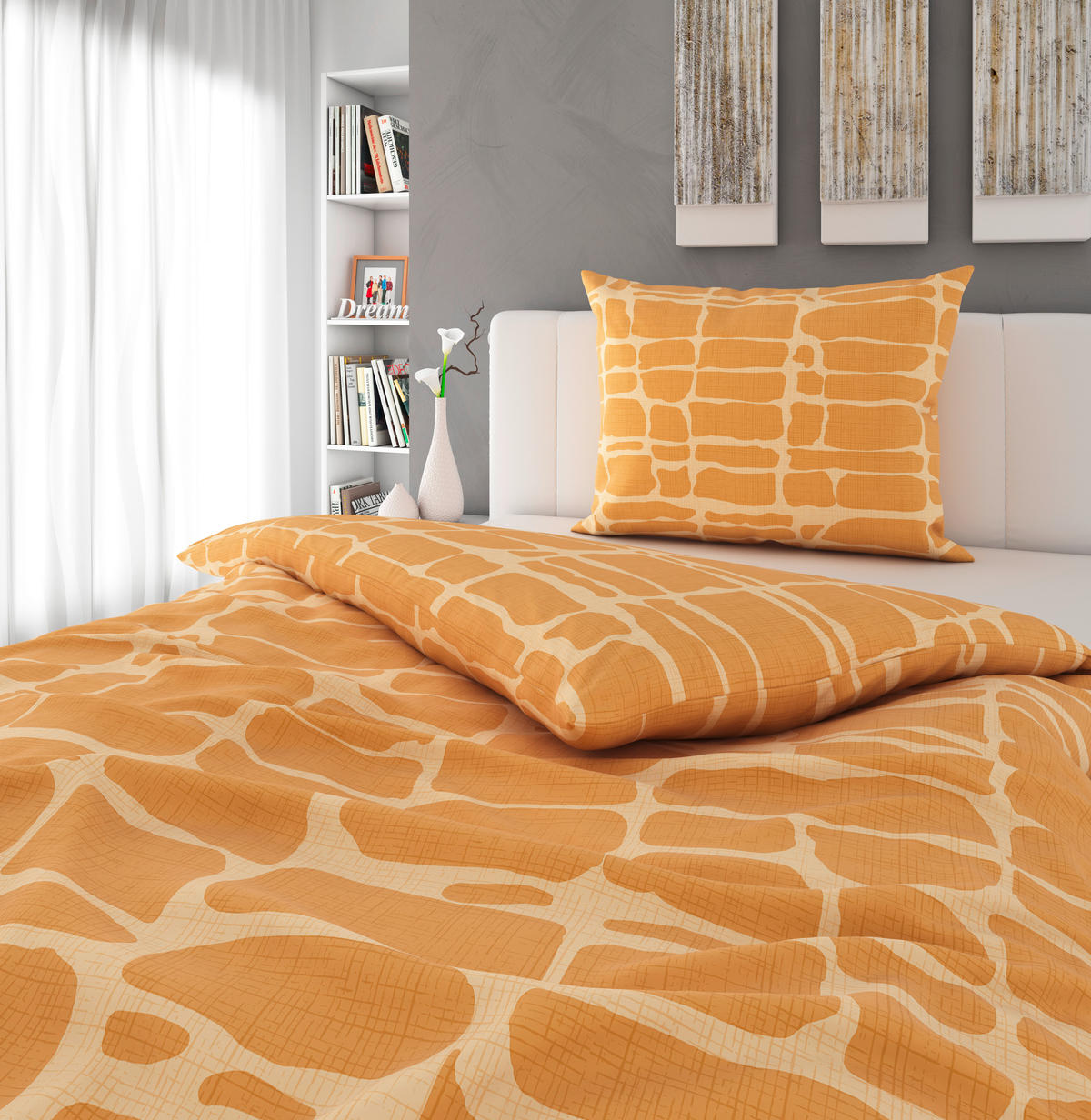 ÁGYNEMŰHUZAT-GARNITÚRA 140/200 cm  - sárga, Konventionell, textil (140/200cm) - Esposa