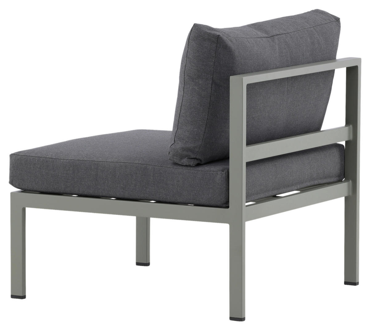 LOUNGESESSEL  - Pastellgrün/Grau, KONVENTIONELL, Metall (70/65/74cm) - Gardenson