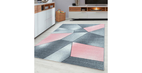 LÄUFER 80/250 cm Beta Pink - Pink, Basics, Textil (80/250cm) - Novel